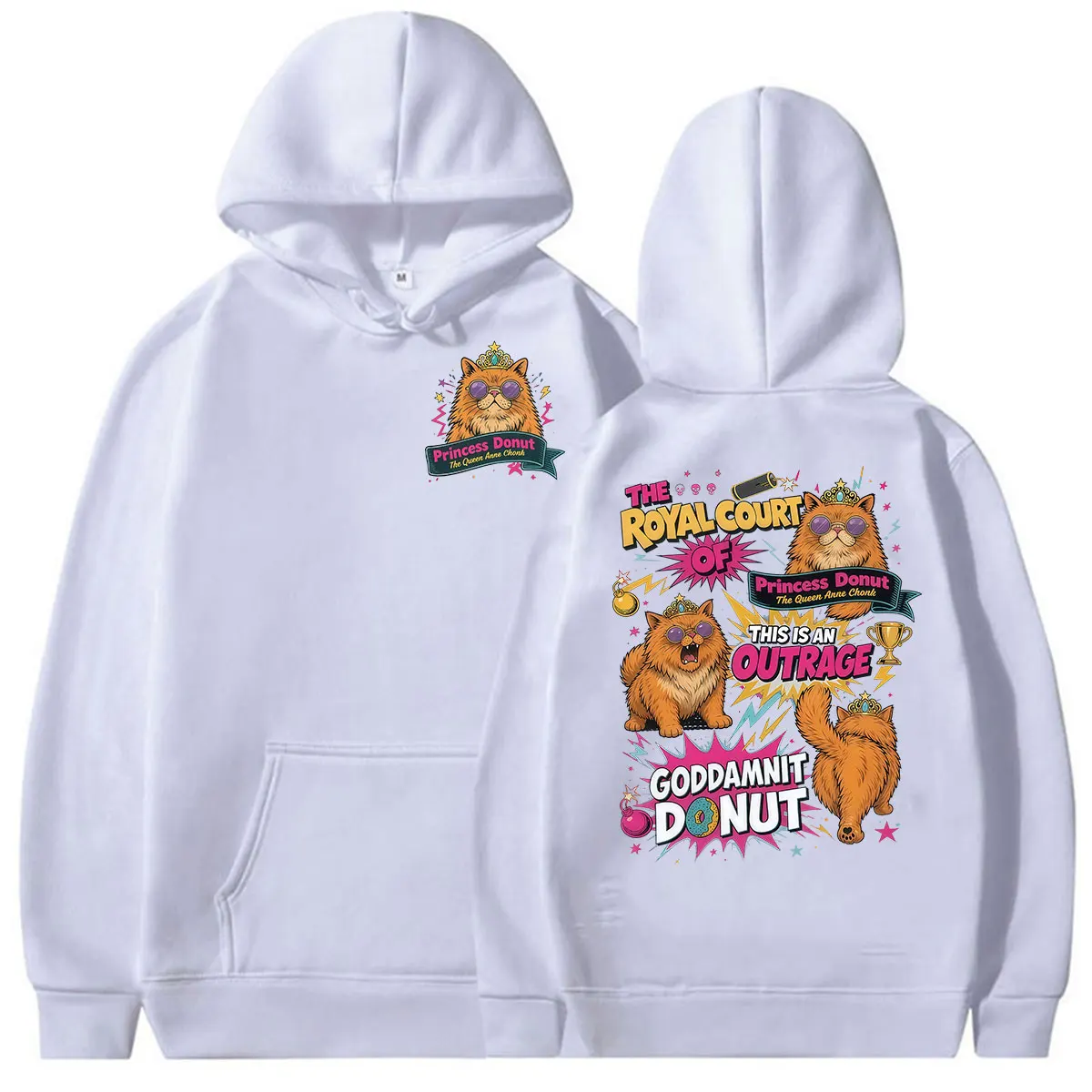 Game Dungeon Crawler Carl Princess Donut Hoodie Men Women Vintage Long Sleeve Fashion Sweatshirt Cute Clothing Pullover Hoodies