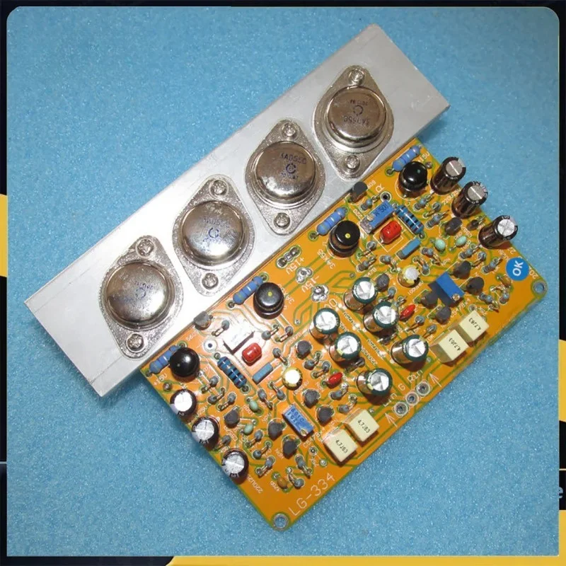 2 non-complementary homopolar symmetrical amplifier board discrete component power amplifier 3AD55 germanium tube 20WX