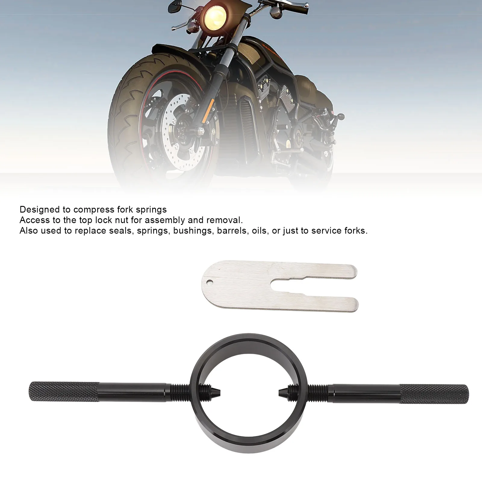 New Motorcycle Fork Spring Compressor Tool Kit For Most Upside Down Street Bike Motorcycle Maintenance Repairing Universal