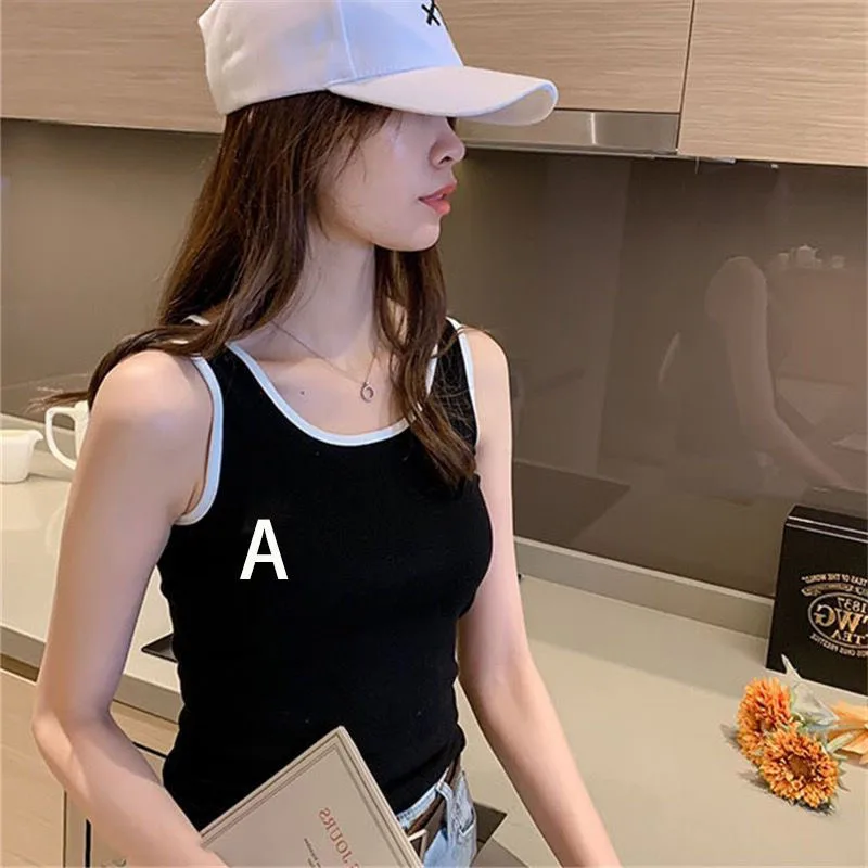 تي شيرت نسائي صيفي بدون أكمام بخصر عالٍ مناسب للجسم، ملابس داخلية على الطراز الكوري، ملابس خارجية، قطع علوية قصيرة، ماركة فرا...