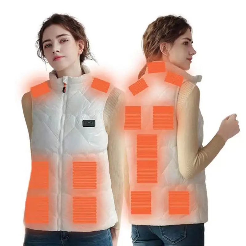 Rechargeable USB Heated Jacket USB Rechargeable Fast Heating Vest For Winter Lightweight Heated Jackets With 3 Heating Levels