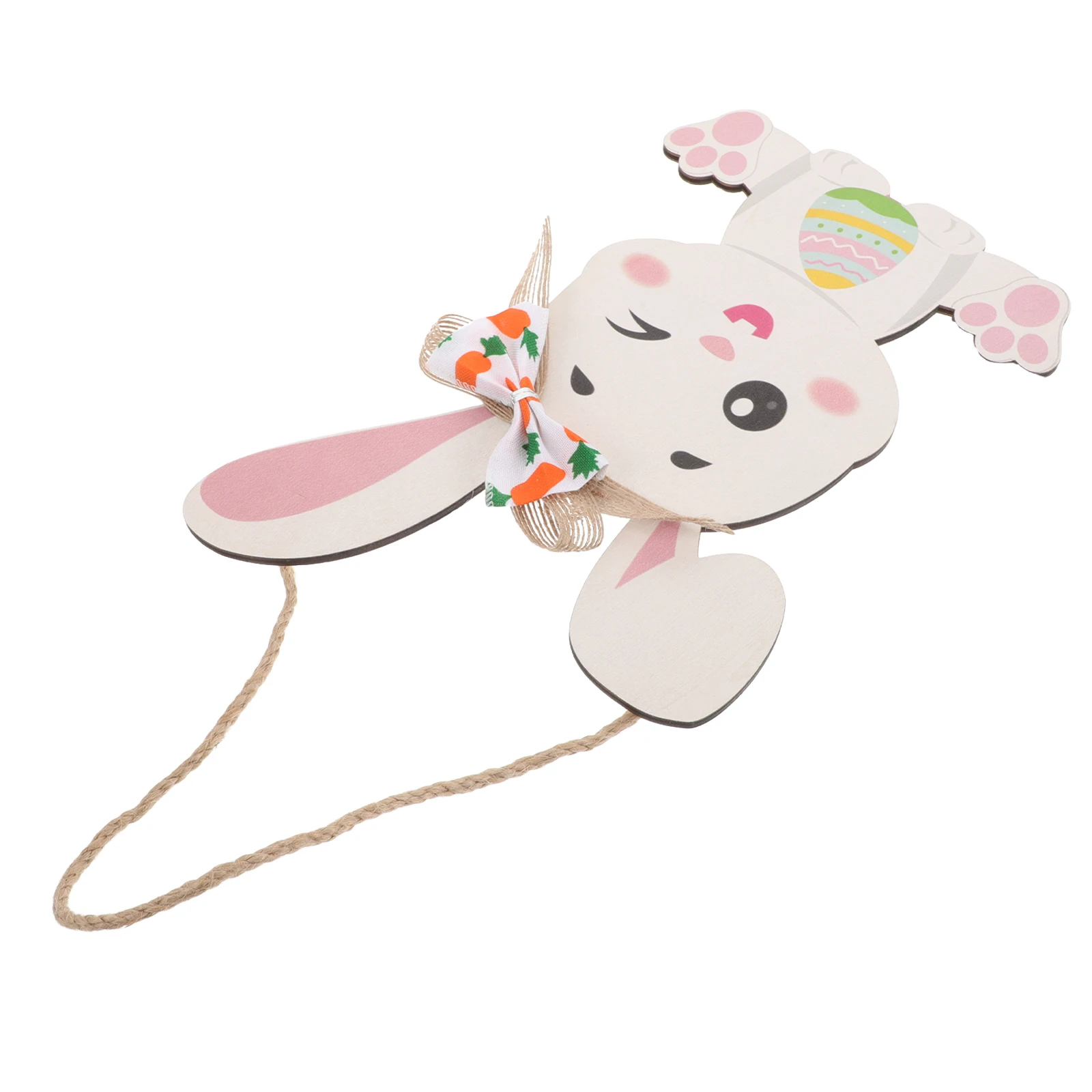 

Easter Wooden Door Hanger Bunny Sign Cute Rabbit Spring Party Decoration Farmhouse Wooden Plaque for Easter Decor