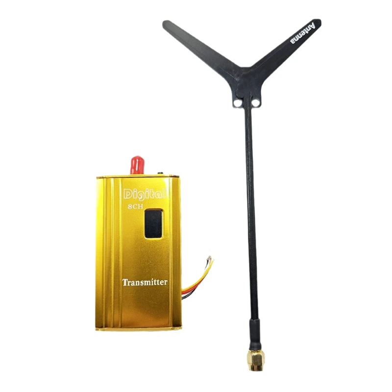 

1.2G 1.5W FPV VTX+Antenna 8CH 1500mA Audio Video Transmitter for FPV Quadcopter RC Drone