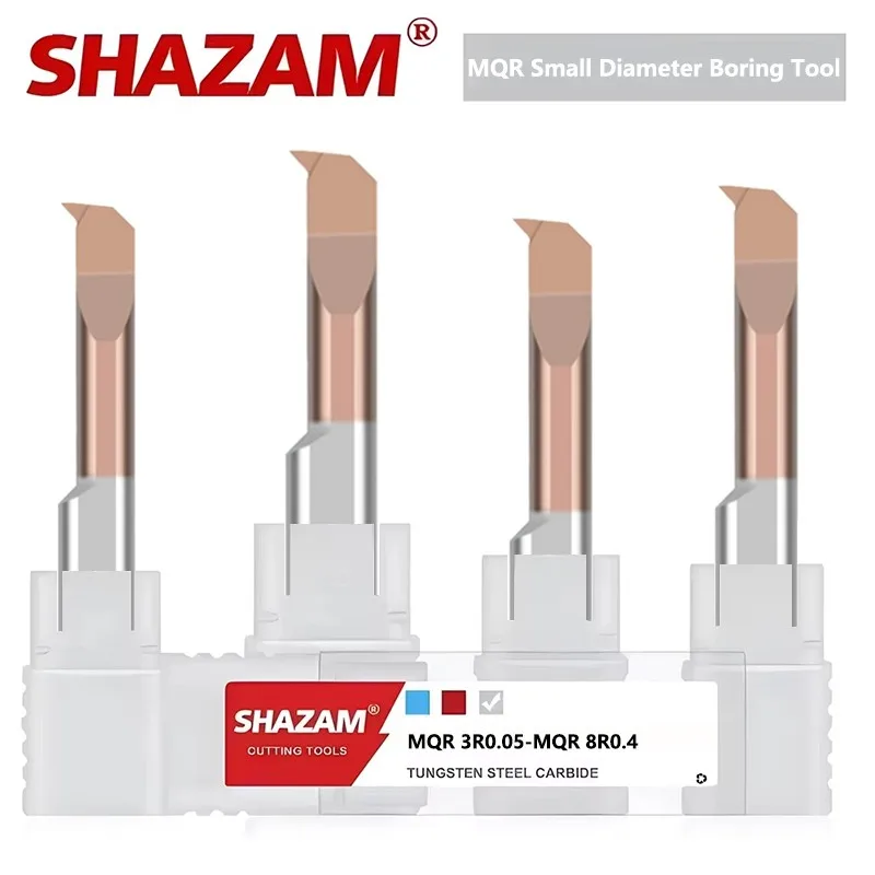 

SHAZAM MQR Small Diameter Copy Boring Tools Tungsten Steel Carbide CNC Machine Seismic Resistant Internal Groove Boring Tool