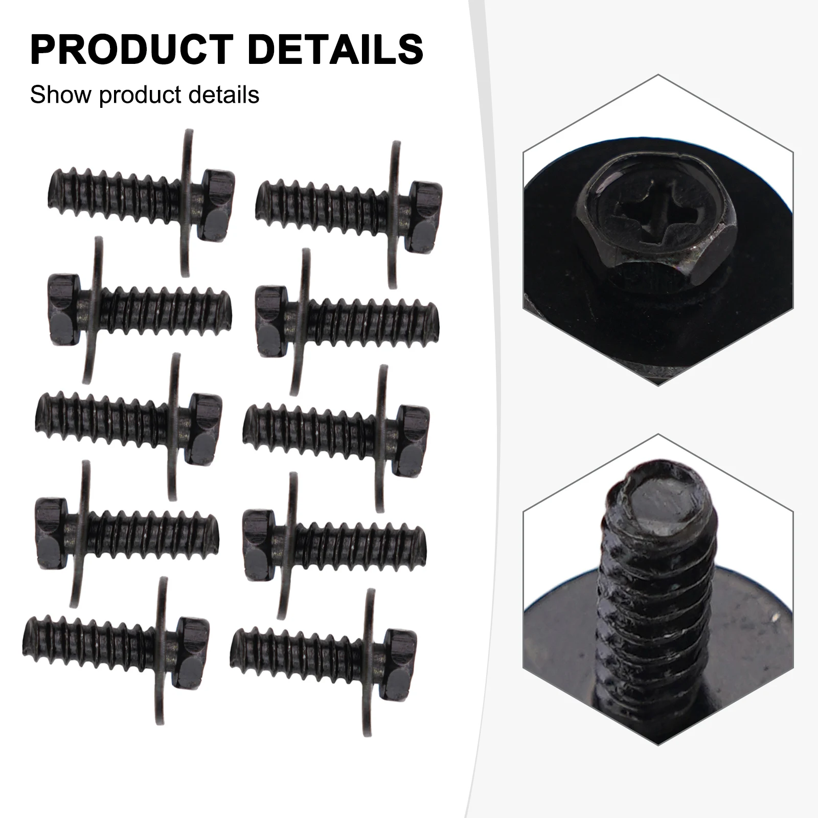 

High Quality Useful Brand New Screw Parts Splash 10PCS Accessories Bolt Bumper Retainer Fittings For Mazda CX-5 CX-7