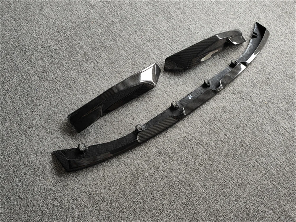 طقم شفة أمامية من ألياف الكربون طراز MP مكون من 3 قطع لـ. طقم الجسم G80 M3 G82 G83 M4 #4