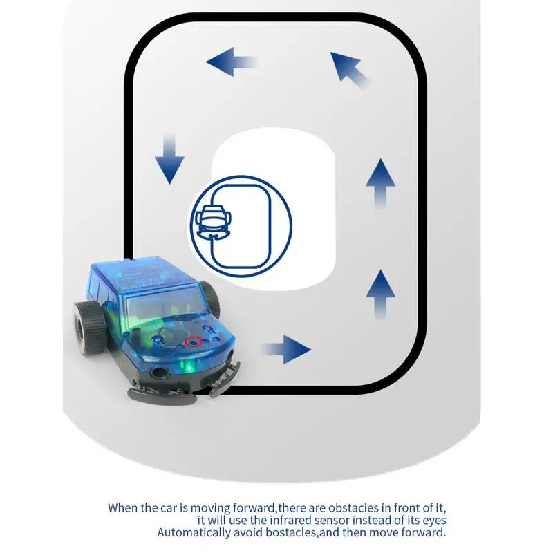 Wykrywanie gestów rozpoznawanie głosu samochodu unikanie przeszkód DIY zestaw do budowania samochodów z 4-funkcyjnym pojazdem edukacyjnym zabawki dla 8