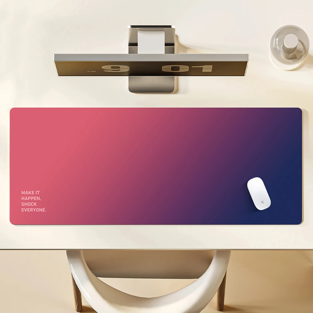 Gradient Color Desk Mat Extended Mouse Pad 900x400mm Smooth Surface Non Slip Keyboard Mat Waterproof Computer Desk Accessories