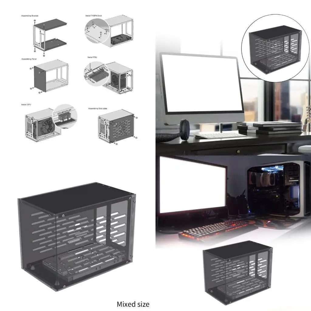 

TH3P4G3 PC-Case with Power Support for EXP GDC- TH3P4G3 GPU Dock Install (Thunderbolt-Compatible)