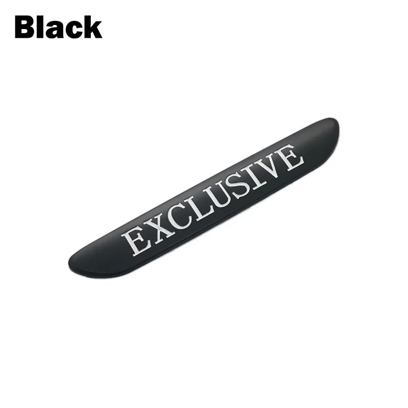 EXCLUSIVE Logo Car Styling Fender Body Side Stickers Emblems for Range Rover Sport A4 A8 AMG Trax Highlander Decal Accessories