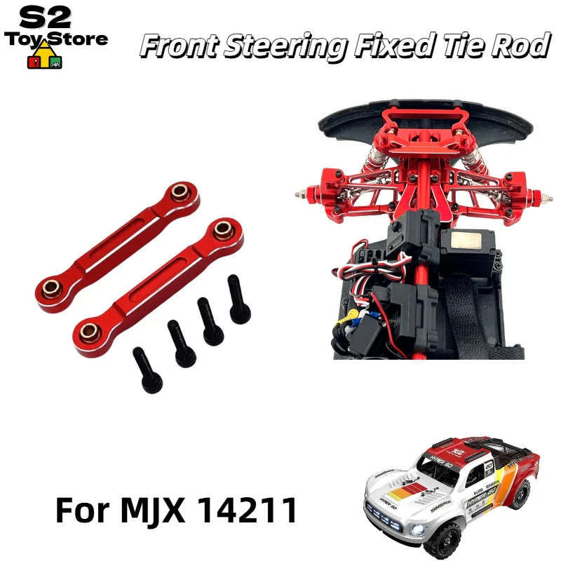 

MJX 1/14 14211 RC Car Metal Upgrade Front Steering Fixed Links Aluminum Alloy Modified Spare Parts For RC Hobby Racing Car
