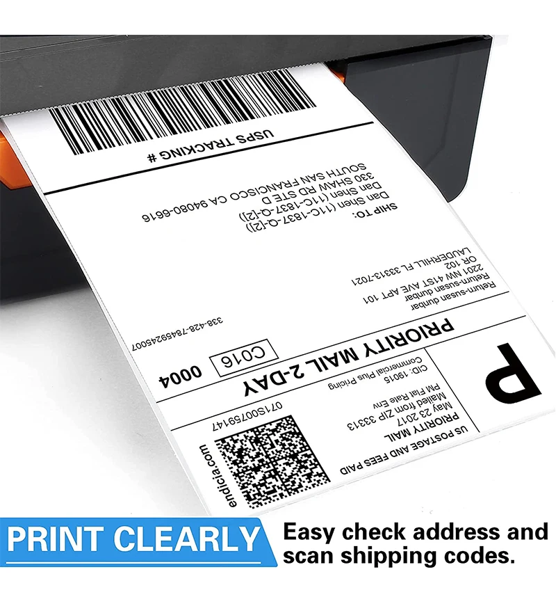 High Performance Marklife D100 4inch Desktop Thermal Barcode Printer Usb Label Printer Barcode Printing Machine