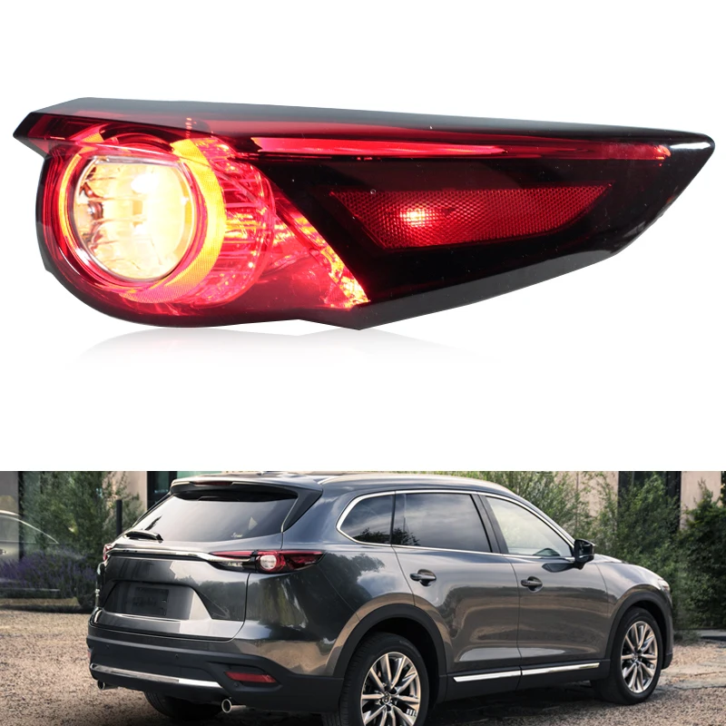 For Mazda CX-9 CX9 US Version 2016-2023 Tail Lights Car LED Rear Lamp Reversing Lamp Stop Brake Lamp Turn Signal Lamp