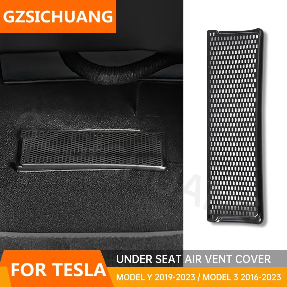 

Dust Cover Air Vents Under Car Seats Protective Cover Air Conditioning Vents For Tesla Model 3 Model Y Car Interior Accessories