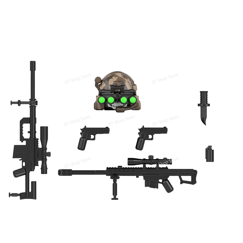 เกมใหม่การศึกษาตัวเลขการกระทําทหารอุปกรณ์เสริมอาวุธ Building Block ของเล่นสําหรับของขวัญเด็ก WM2598-WM2603