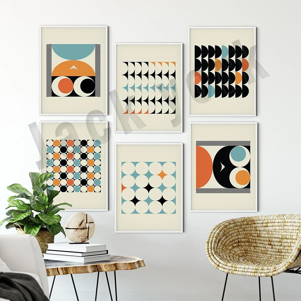 Exhibit Unique Geometric Posters and Prints Minimalist Art Canvas Paintings Abstract Living Room Murals Home Decor