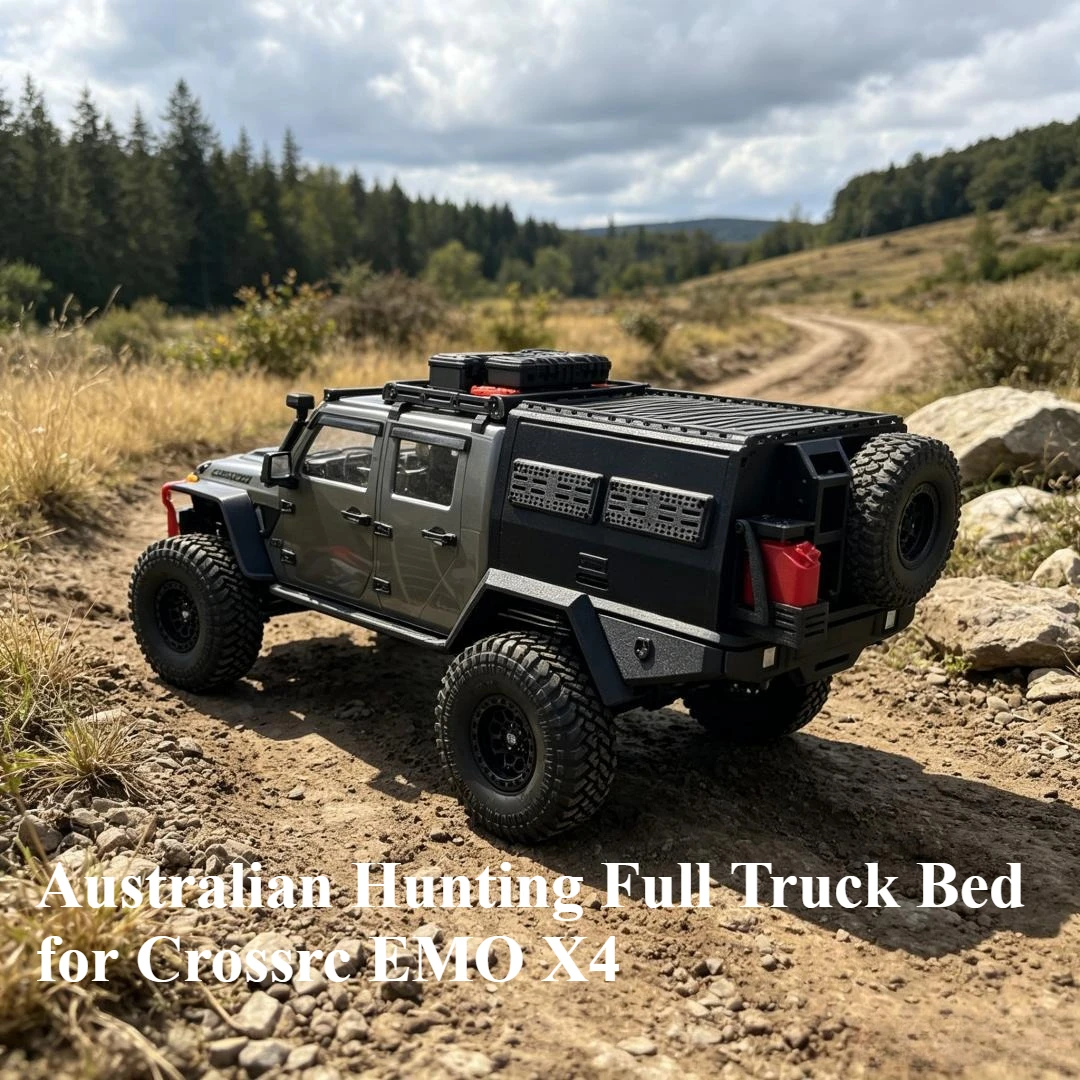 1/8 RC Rock Crawler Truck Australian Hunting Style Rear Cargo Bed Simulation Shape For Crossrc EMO X4 Vehicle Exterior Mod Parts