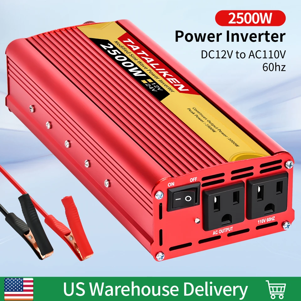 

Modified sine wave inverter 110V 60HZ 2500W/2000W/1500W/600W Portable vehicle inverter