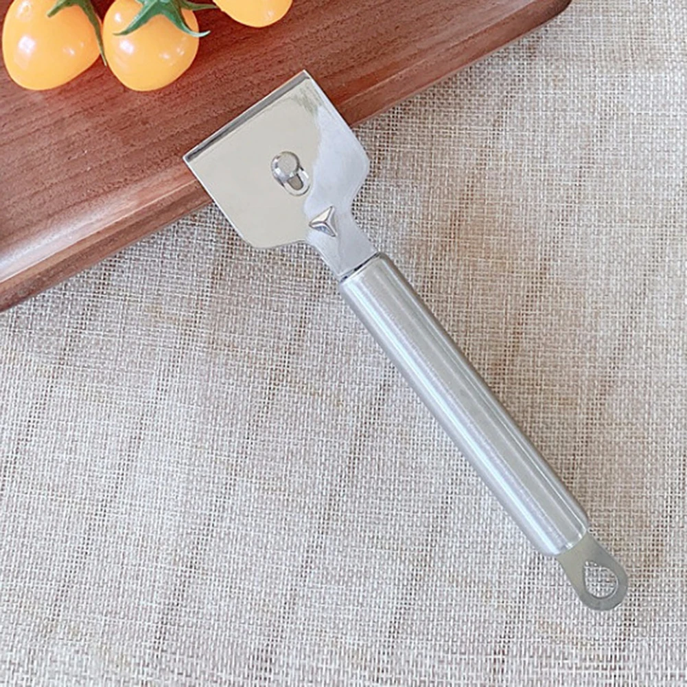 مكشطة زجاجية مريحة من الفولاذ المقاوم للصدأ مع شفرات قابلة للاستبدال لتعزيز كفاءة التنظيف في الاستخدام المنزلي #3