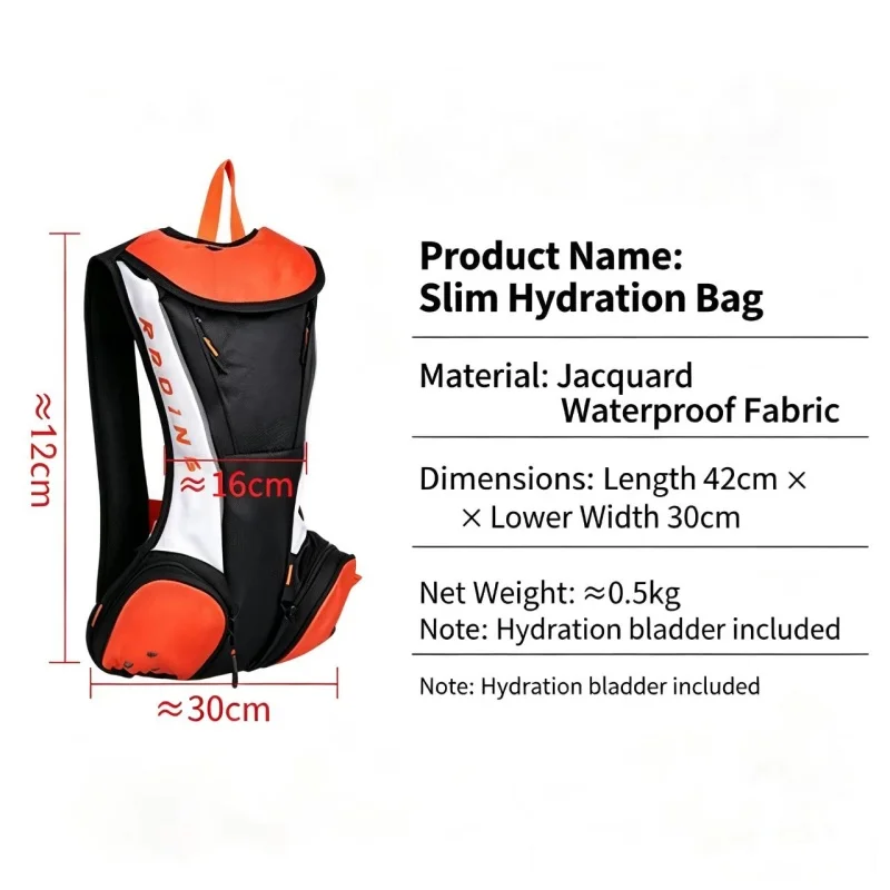 Motorcycle Motocross Racing Backpack Mountain Bike Cycling Water Bag  Outdoor Sport Backpack with 2L Water Bags