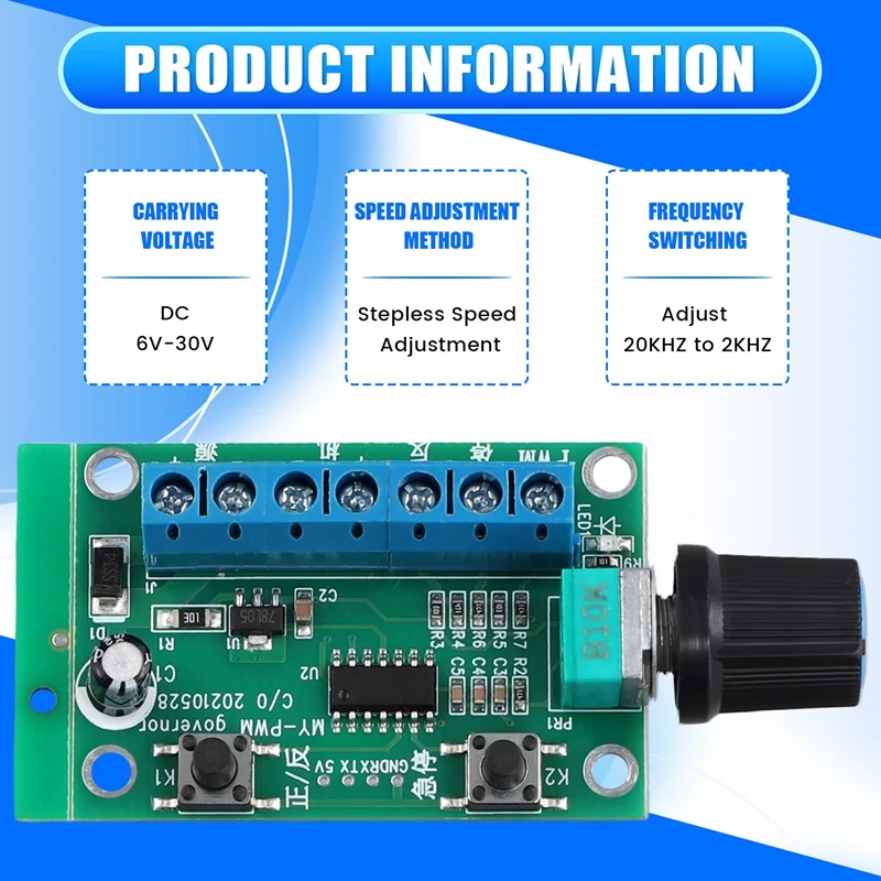 Mini módulo de Motor DC sin escobillas, Motor pequeño con engranaje, módulo controlador de velocidad PWM, módulo de Motor 3650/3525/2418/2430