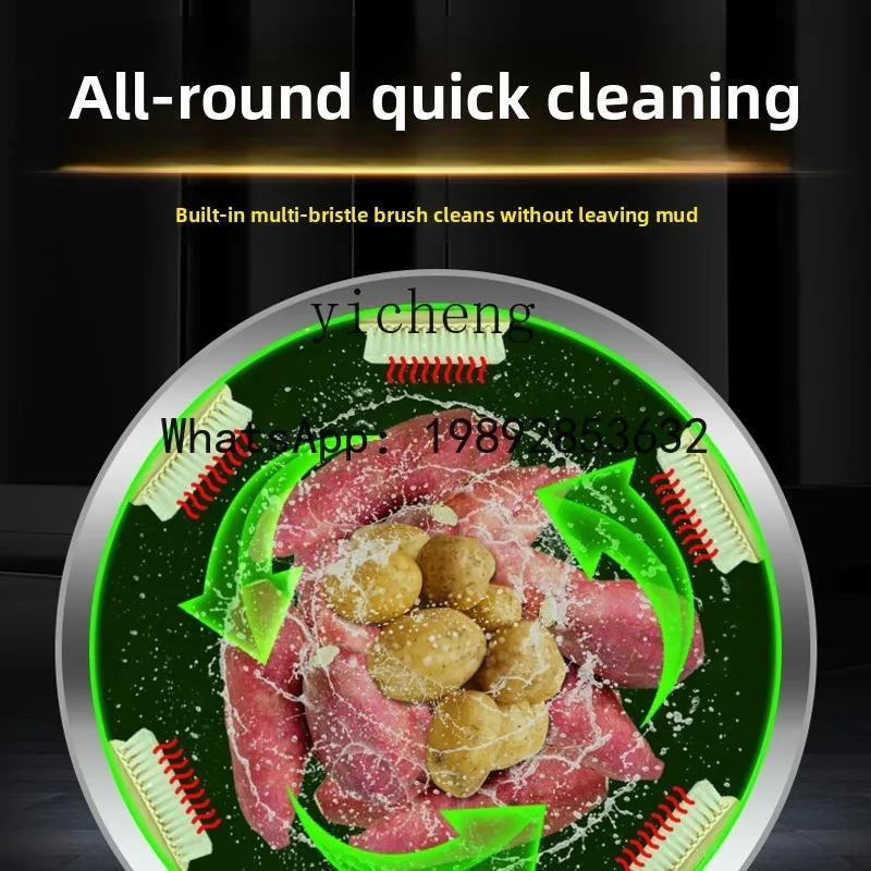 AB  automatic washing  potato washing machine household and commercial washing potato lotus root sweet potato cleaning machine