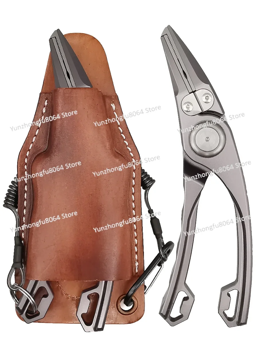 Titanium Tungsten Aluminum Crooked Head Mechanical Luya Pliers Titanium Alloy Hook Pliers