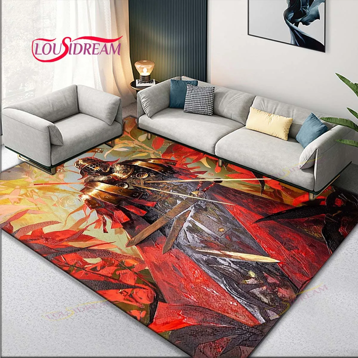 

The Fields of Elysium Art Decor Tapete Floor Area Rug Large Carpet for Home Bedroom Living Room Decoration Aesthetic Unique Gift