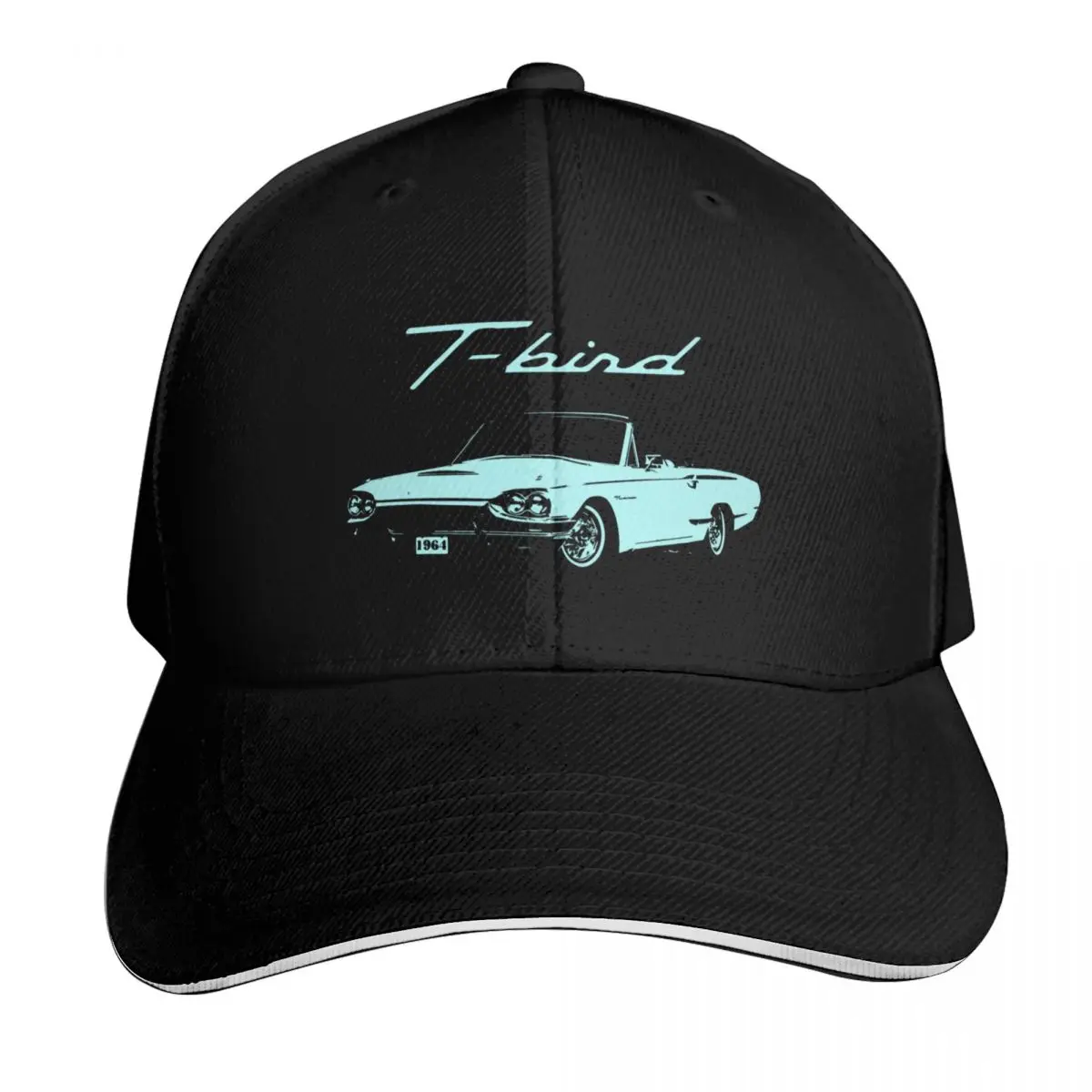 1964 Thunderbird T-Bird Classic Car Baseball Cap Streetwear Hip Hop Trendy Vintage Retro Embroidered Lightweight Packable