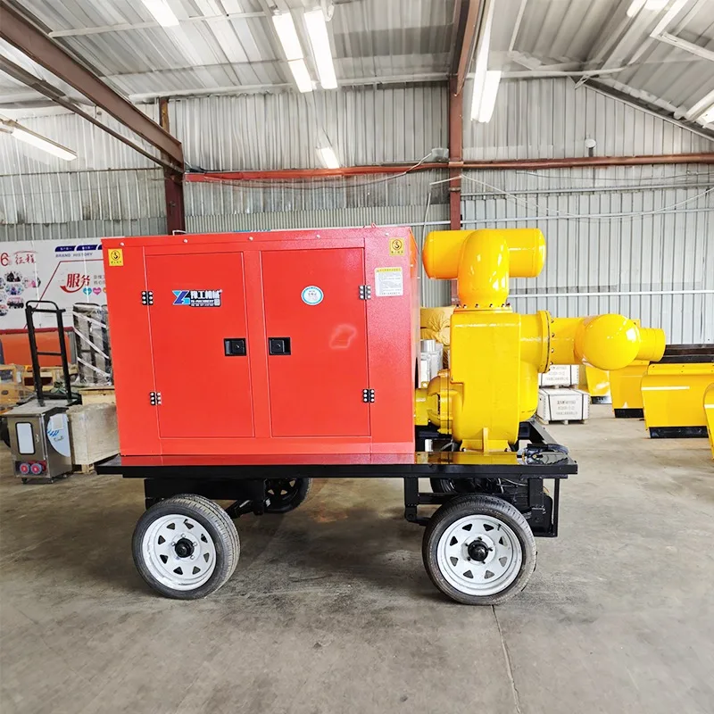 Flood Control Pump Stainless Steel Oem 30Kw 380V 4 Wheel Sewage Trash Handling