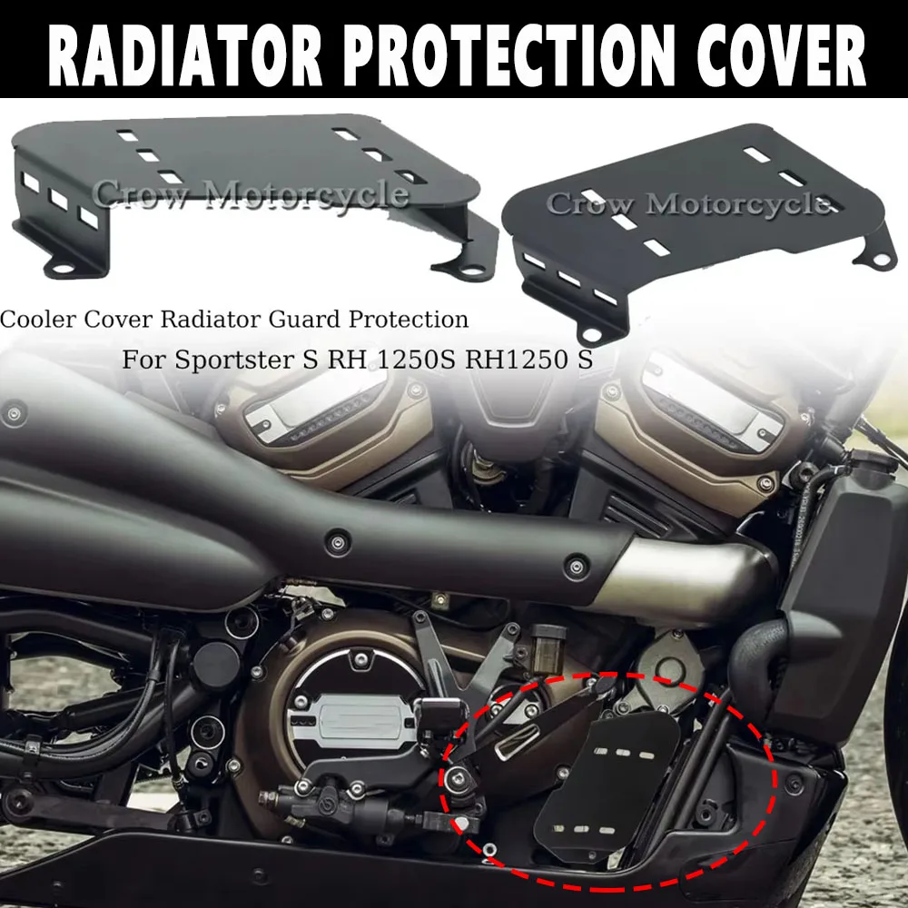 

NEW For Sportster S RH 1250S RH1250 S 2021 2022 Motorcycle Accessories Oil Cooler Cover Radiator Guard Protection Cap RH1250S