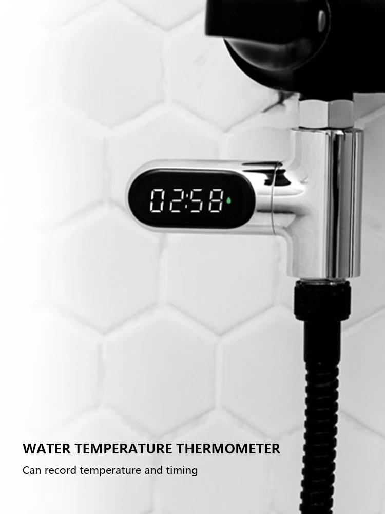 

Электронный термометр для воды в ванной и душе с поворотом на 360 градусов для контроля температуры воды при купании младенцев