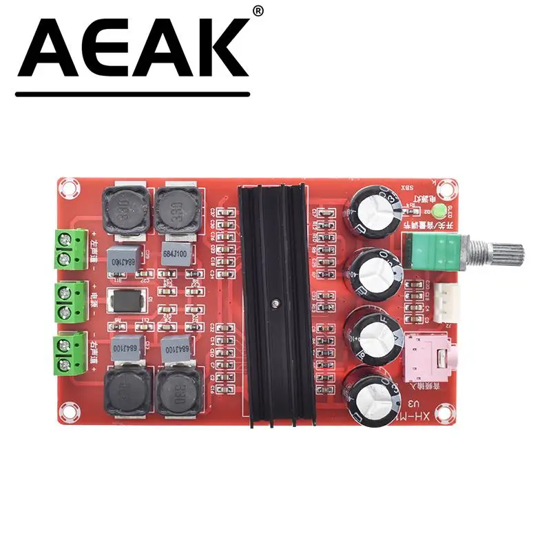 XH-M190 TPA3116 D2 2x100W Dual Channel Digital Audio Amplifier Board for Arduino TPA3116D2 Two Channel Module 100W+100W 12-24V