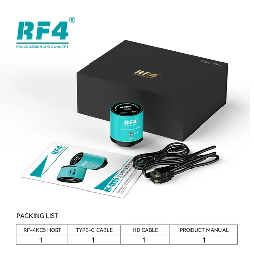 RF-4KC5 현미경 카메라, 8.29 메가픽셀 센서 장착, 초고화질 4K 해상도로 수리의 모든 세부 사항 표시