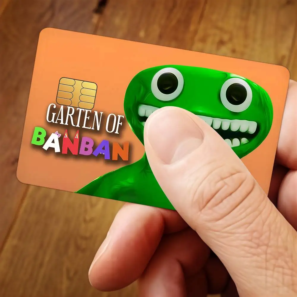 Game G-Garten of B-Banban 8-S Credit Card Stickers For Bank Card Bus Metro Cards Waterproof Anti-Scratch Gift 4PCS