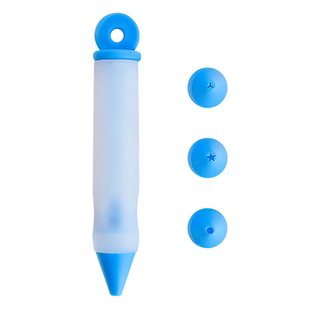 16Pcs Food Grade Silicone Chocolate Pen Set Piping Pen for Cake Cookie Cream Pastry Decorating Fondant Sugar Paste Marzipan DIY