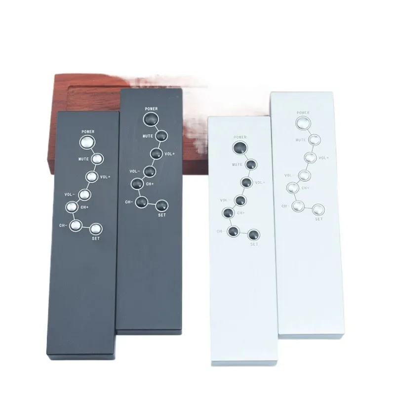 

All-aluminum infrared signal 7-key remote control For Hifi audio CD preamplifier TV set-top box