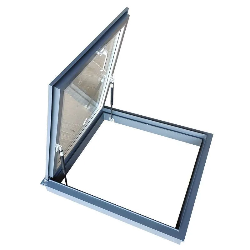 Thickened aluminum alloy pitched roof sunroof, flat roof room, sun room, attic sunroof cover, basement lighting well, tiger