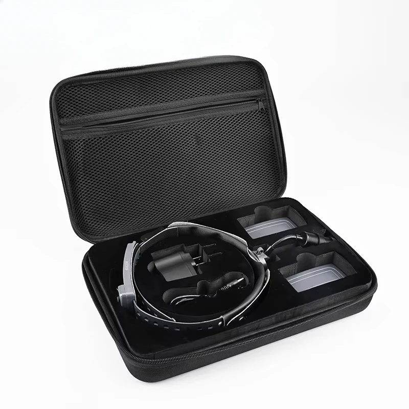 Linterna frontal LED médica de 8 W para cirugía y examen otorrinolaringólogo