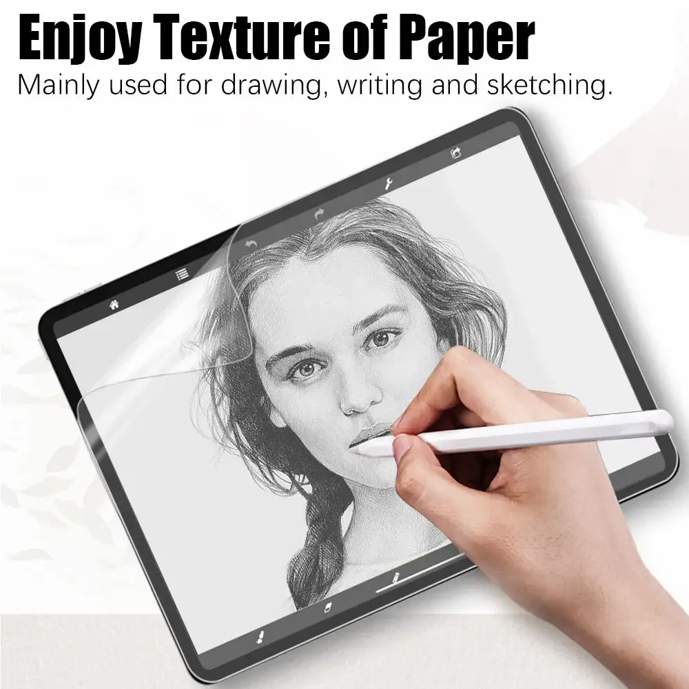 Paper Texture Feel Screen Protector 2Pcs for Samsung Galaxy Tab S7 S8 Fe/Plus S8 Ultra Protective Film No Glass