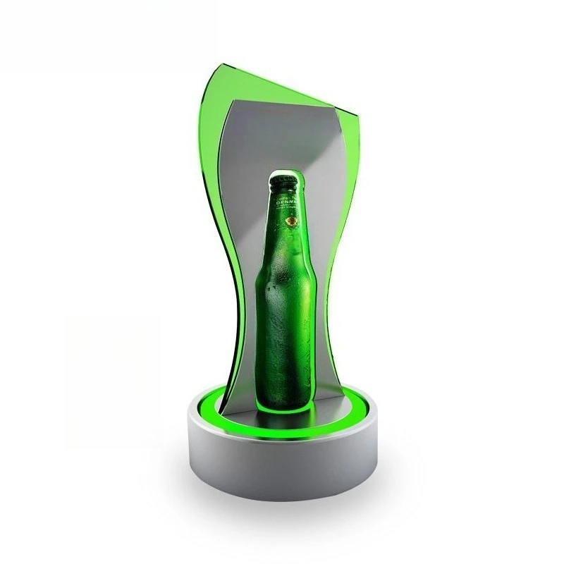 

LED illuminated beverage, red wine with lights, wine rack, bar, small wine bottle booth