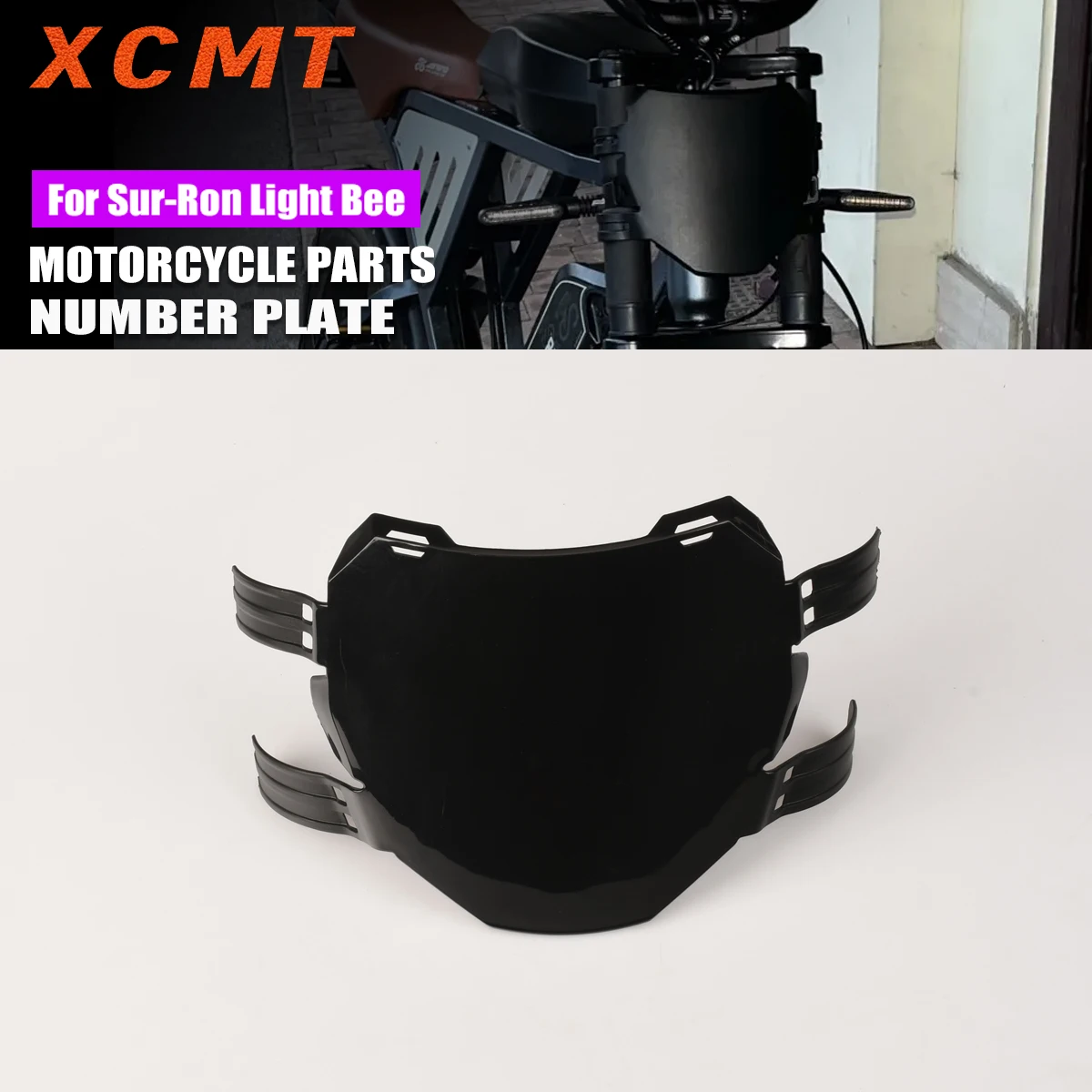 Front License Number Plate Universal Dirt E-Bike For Surron S X Talaria Sting MX3 MX4 Motorcycle Accessories Registration Plates