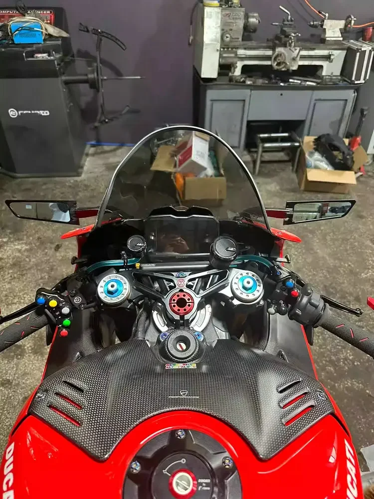 100% In Fibra di Carbonio Per DUCATI Panigale V4 V4S V4R SP 2018-2023 Moto Coperchio Della Batteria Carenatura Anteriore Serbatoio Carburante Airbox protezione