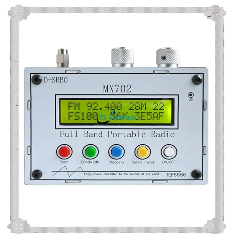 24-Hour Delivery MX702 Full Band Stereo Radio Receiver TEF6686 Portable FM LW/MW SW 3.5Mm/Direct Output