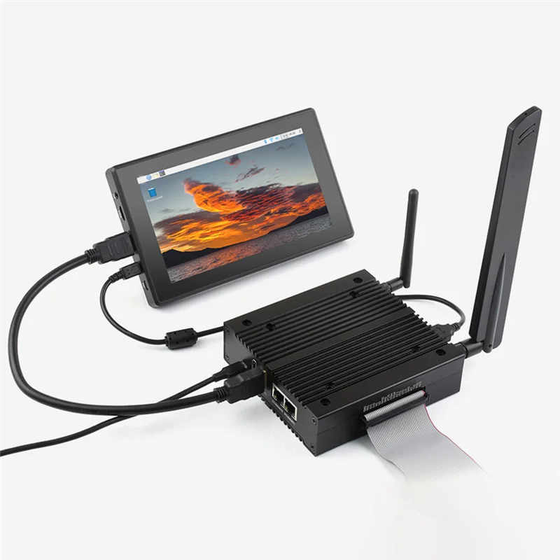 AY14 - Dla Raspberry Pi CM4 NAS Mini Komputer Wielofunkcyjny z Dwukanałowymi Slotami NVME Obsługuje Karty Nano-SLM/Moduły 4G