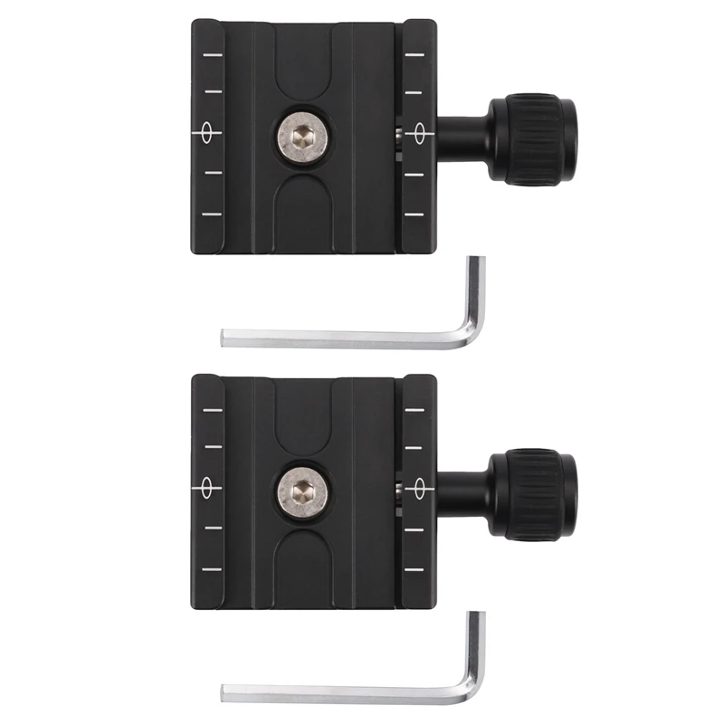 RISE-2X Aluminium 50mm Quick Release Plate QR Clamp Fits Arca Swiss Standard for Tripod Ballhead