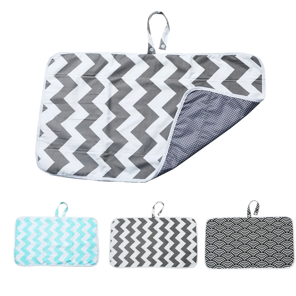 Reusable Cotton Urine Pad Portable Diaper Changing Mat Baby Changing Mat Cover Waterproof for Travel and Home Use
