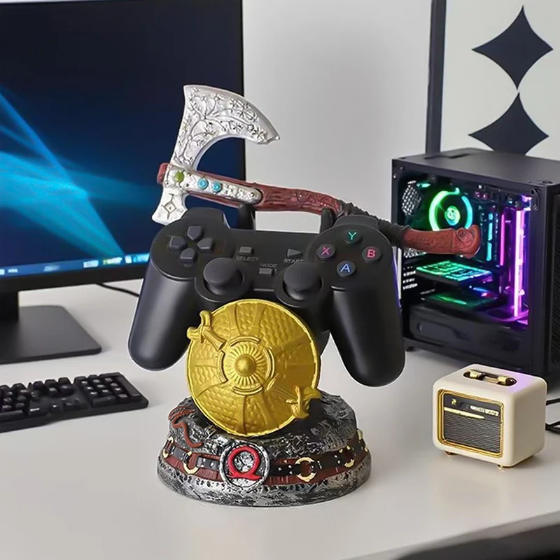 Hot Sale 2026 New God of War Game For PS5/Xbox/PS4 Controller Creative Stand Unique Gamepad Holder Desktop Decor Gaming Accessor view 6