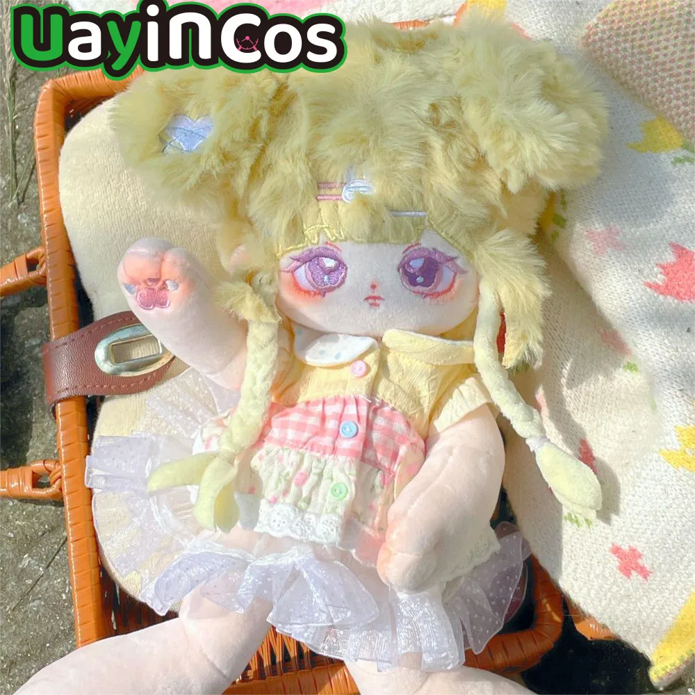 Anime Lan Ying Mermaid Princess Monster Long Hair Stuffed 20cm 30cm Cute Plushie Cotton Plush Pillow Doll Body Toy For Kids Gift