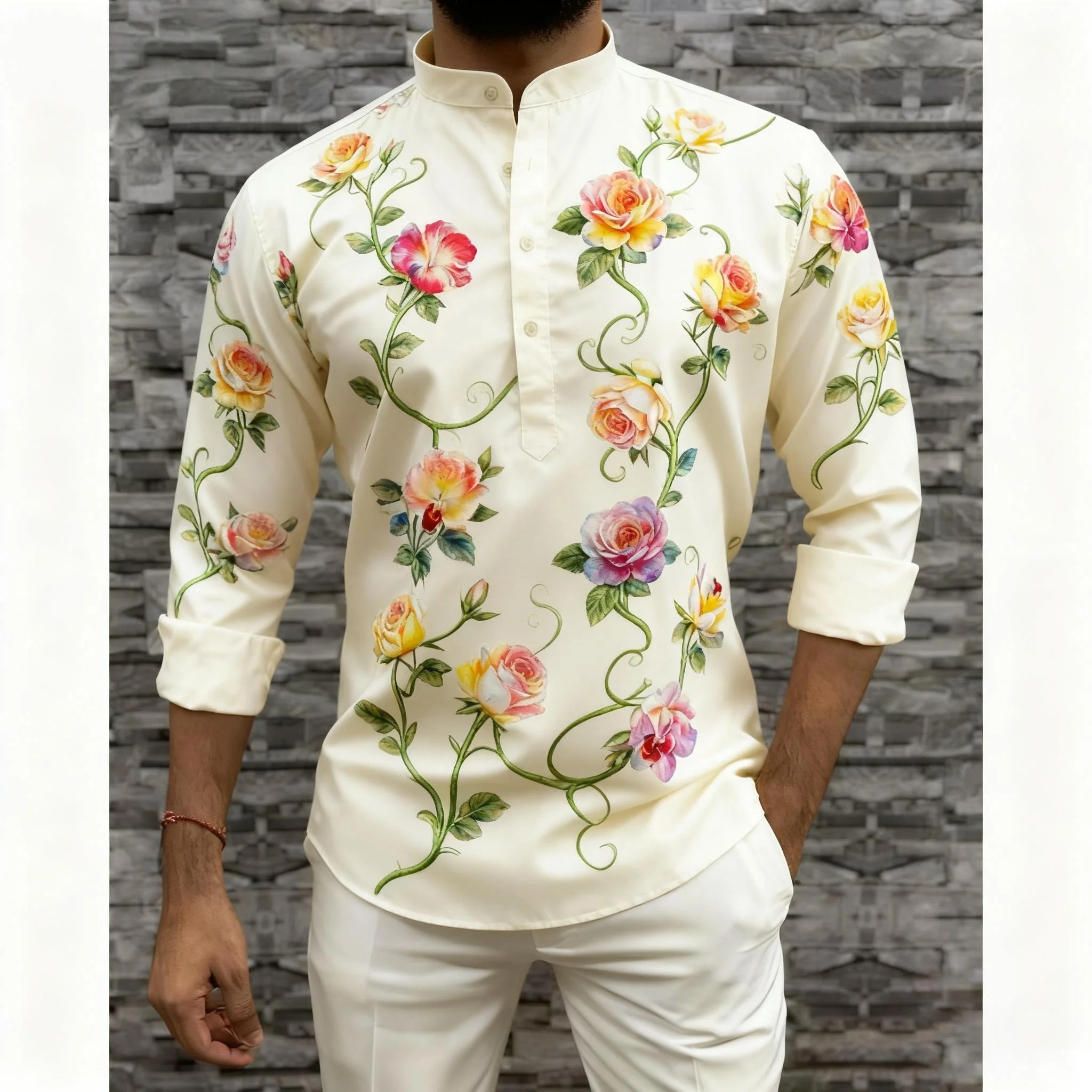 Мужское платье Абая Тобе в арабском стиле с длинными рукавами, мусульманский пуговик, кафтан с полосками, однотонное платье, рубашки, мусульманские мусульманские мусульманские рубашки, Ropa Arabe De Hombre